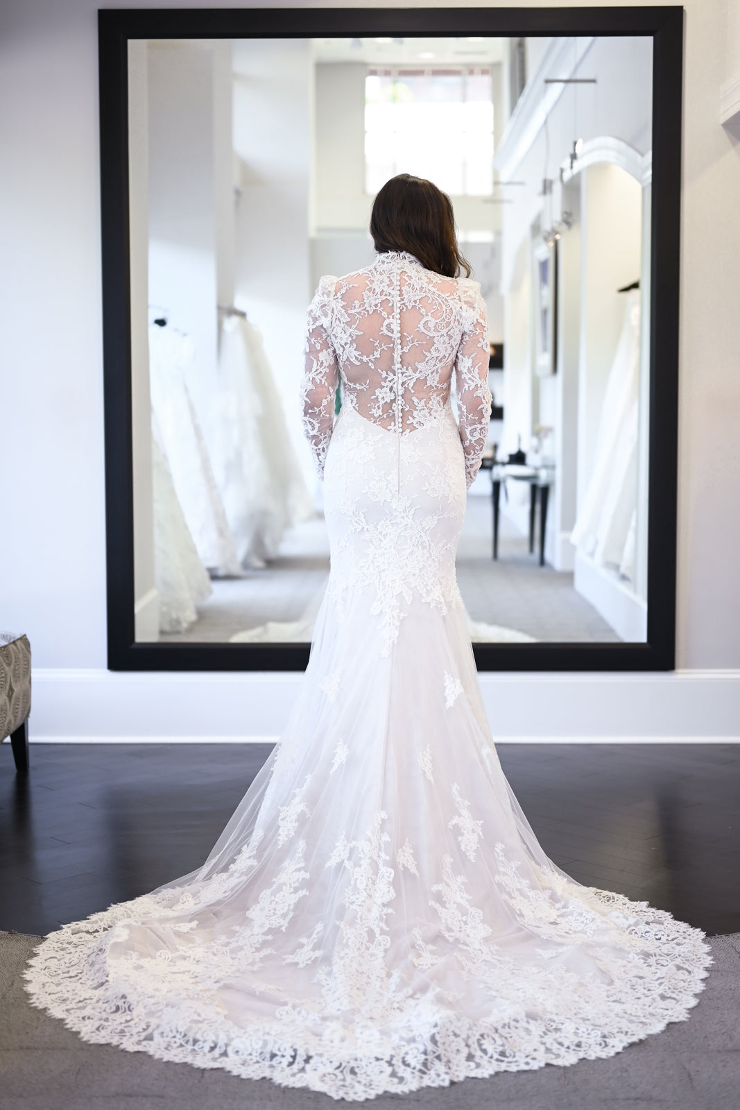 ines di santo long sleeve wedding dress Honora